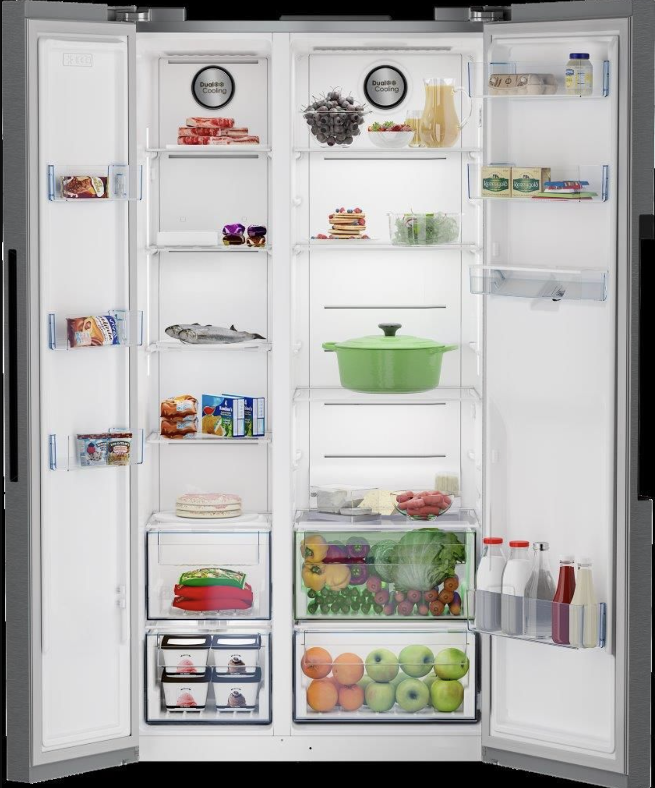 Defy DFF647 555L Side-by-Side Fridge with NatureLight Technology for sale online