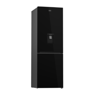 Defy DAC652 348L Black Glass Fridge Freezer with Water Dispenser