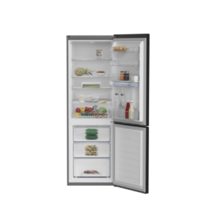 Defy DAC652 348L Black Glass Fridge Freezer with Water Dispenser for sale