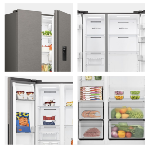Buy Hisense 541L Side-by-Side Fridge with Water Dispenser - No Frost for sale online