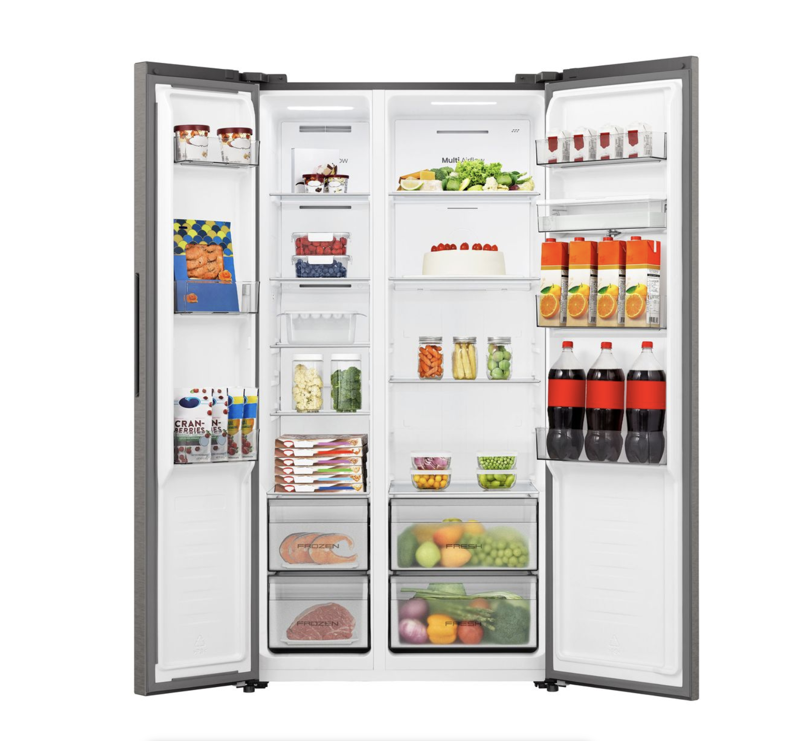 Hisense 541L Side-by-Side Fridge with Water Dispenser - No Frost for sale online