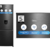 Midea 262L Bottom Mount Fridge Freezer with Water Dispenser - No Frost