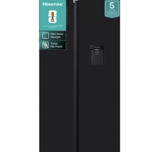 Hisense 541L Glass Black Side-by-Side Fridge for sale online