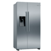 Bosch 610L Side-by-Side Fridge – Ice & Water Dispenser with NoFrost