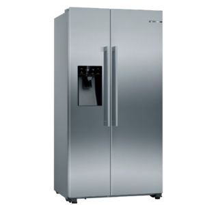 Bosch 610L Side-by-Side Fridge – Ice & Water Dispenser with NoFrost
