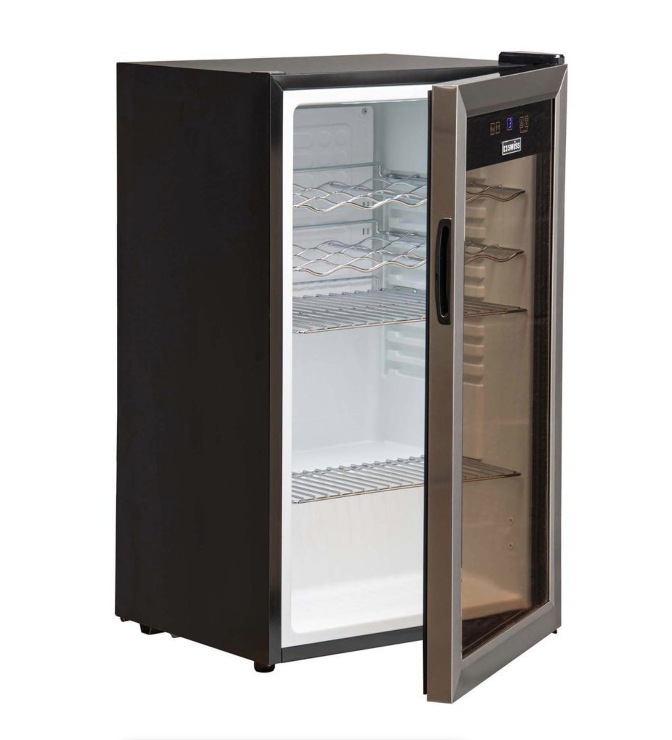s 118L Wine & Beverage Cooler – A+ Glass Door Fridge