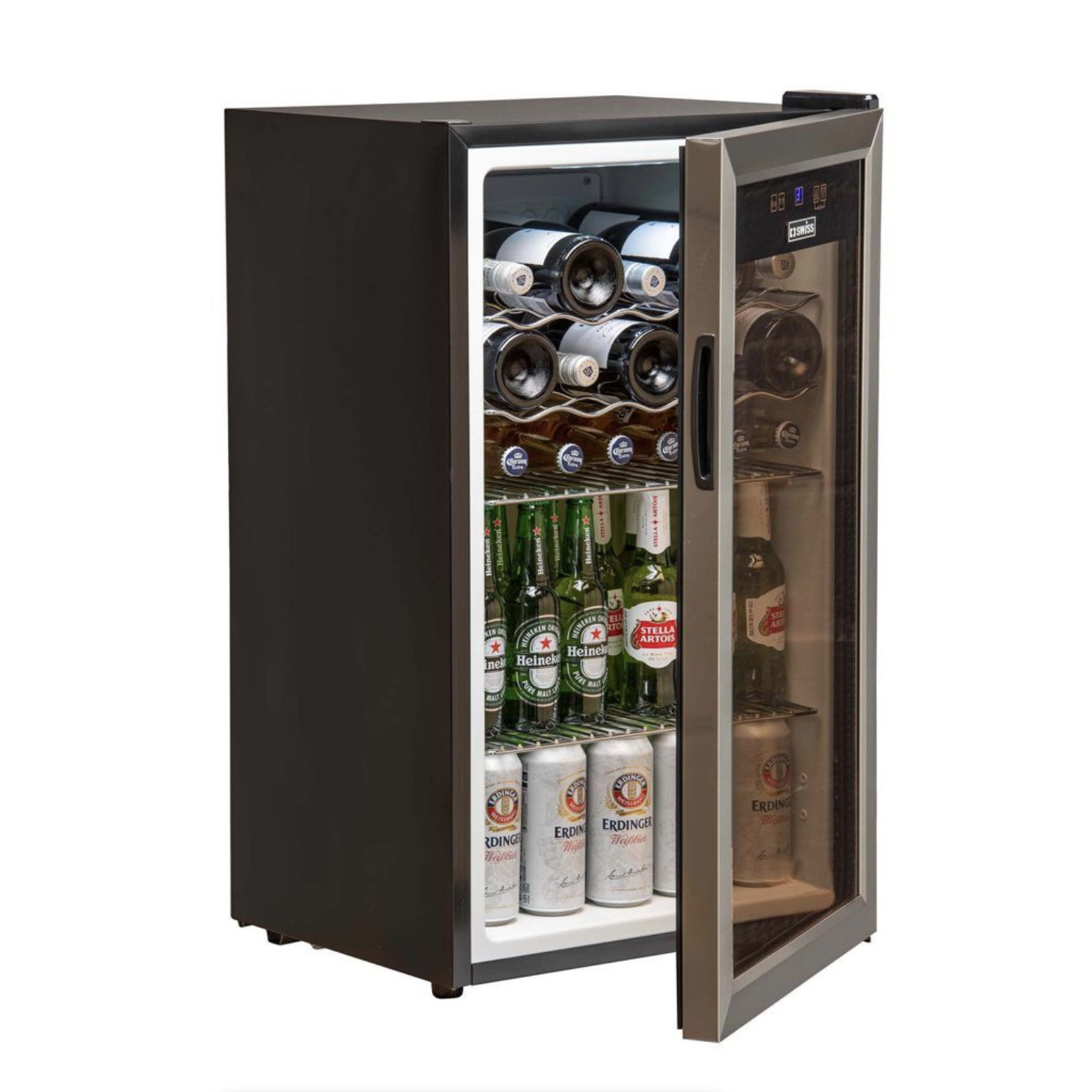 s 118L Wine & Beverage Cooler – A+ Glass Door Fridge for sale online
