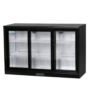 Triple Sliding Door Back Bar Cooler