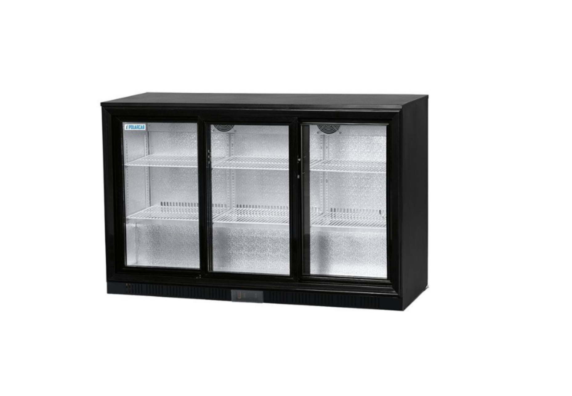 Triple Sliding Door Back Bar Cooler