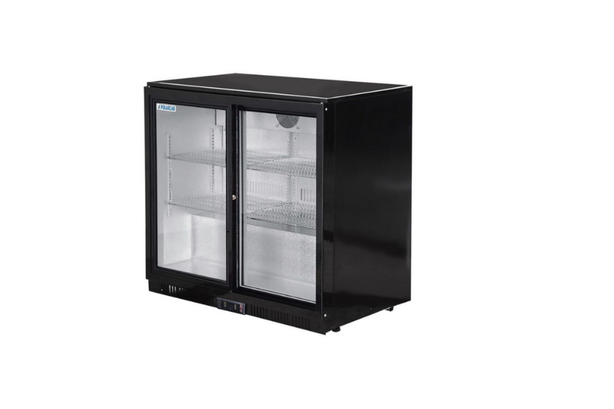 2 Door Sliding Back Bar Cooler with LED Lighting