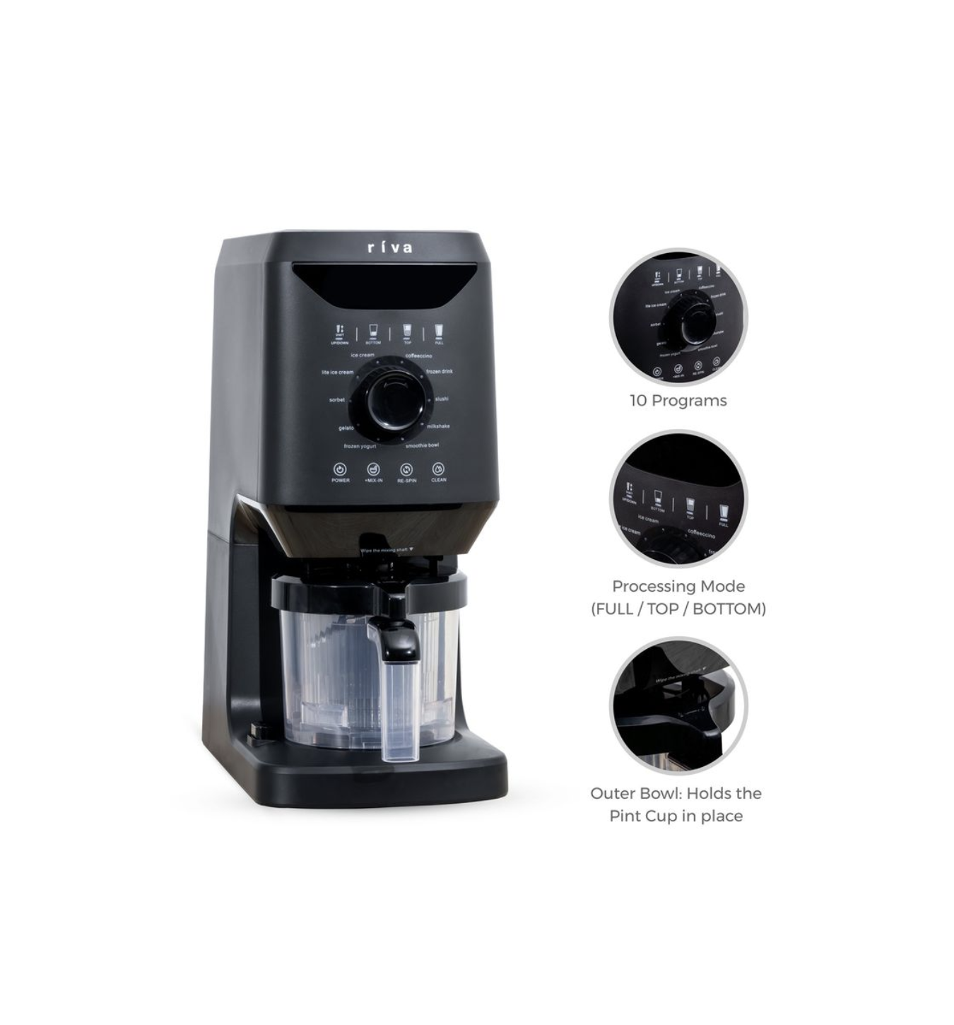 ríva Frosty Manual Ice Cream Maker – RVIC001