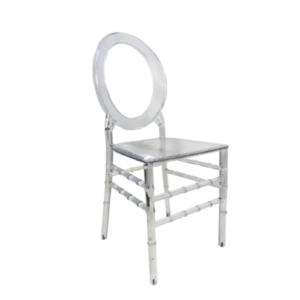 Clear O Back Resin Chair