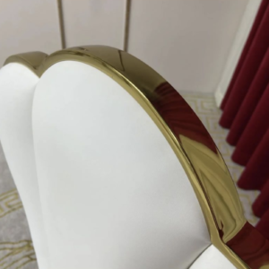 Set of 2 Flower Shaped High Back Dining Chairs for sale