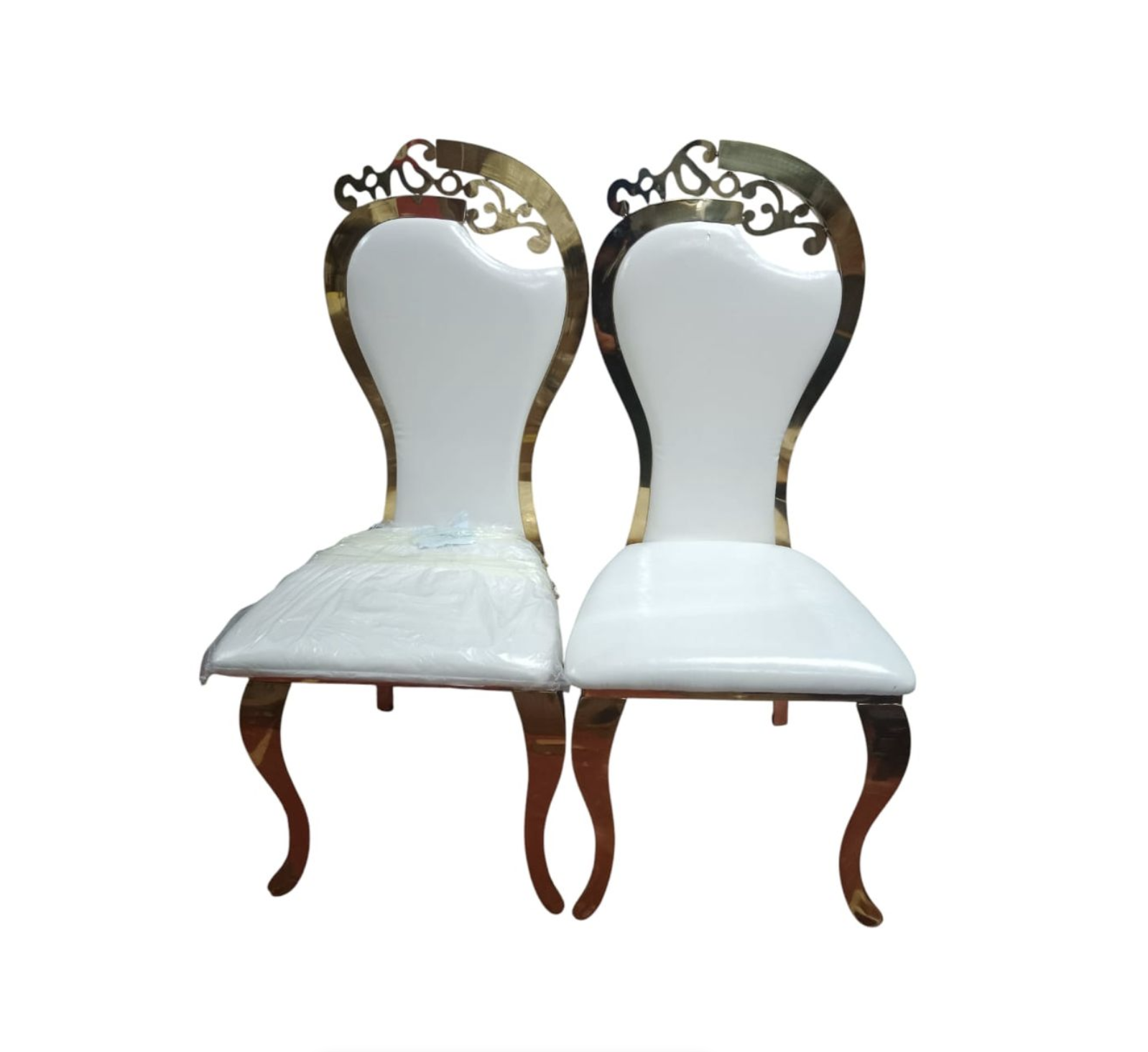 Gold Plated Dining Room Chair – Set of 2