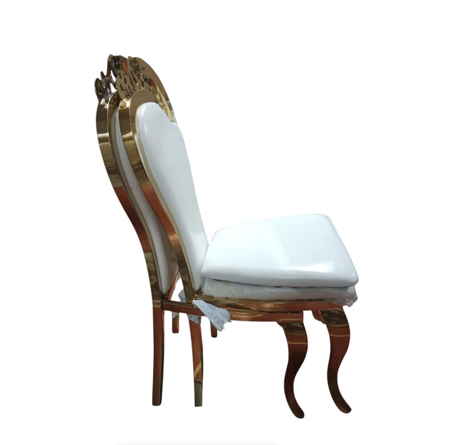 Gold Plated Dining Room Chair – Set of 2 for sale
