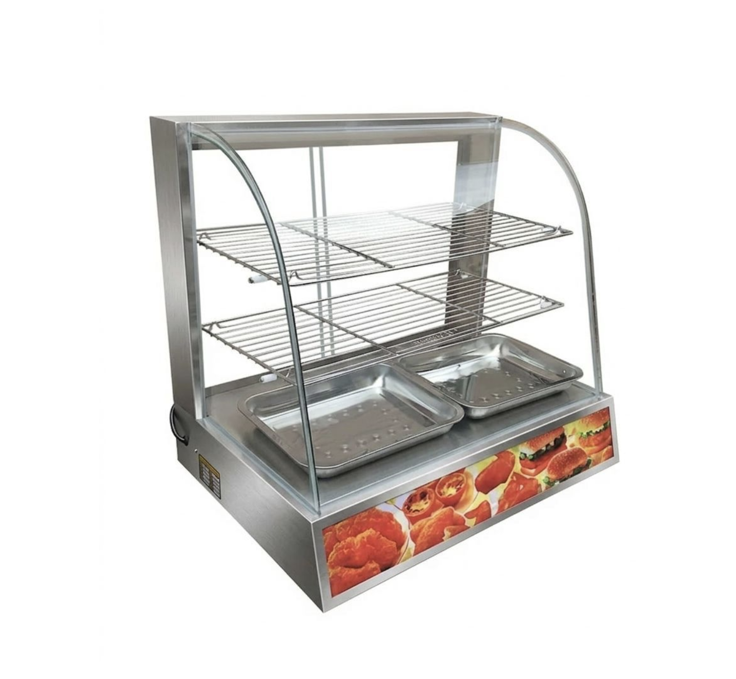 Curved Glass Pie Warmer Display