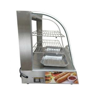 Curved Glass Pie Warmer Display for sale