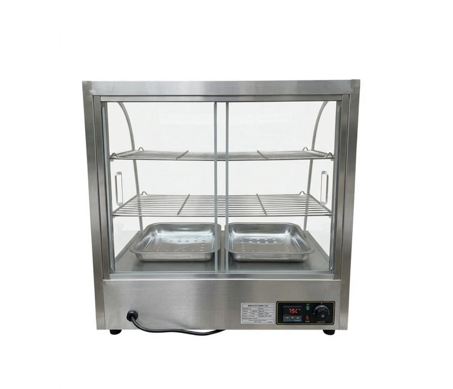 Curved Glass Pie Warmer Display online